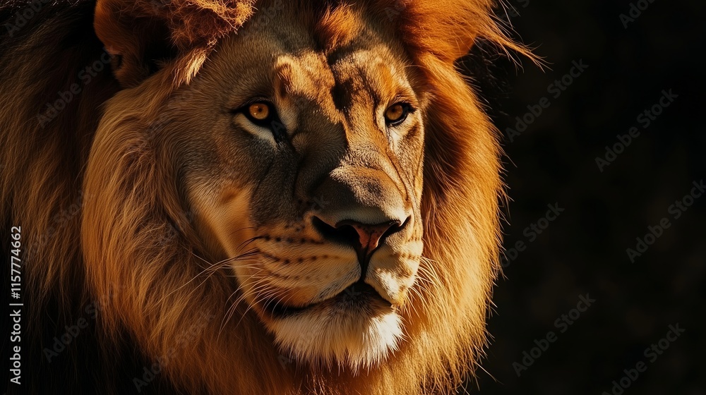 Naklejka premium Lion of Judah, exuding strength and power