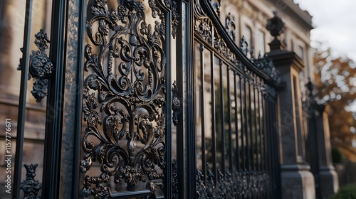 Intricate Wrought Iron Baroque Gate