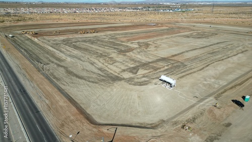 Fotografi Mass construction, grading & land development project for track homes in Victorv