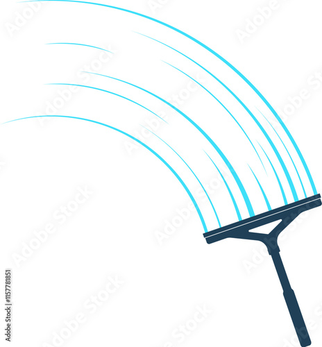 Window glass cleaner scraper symbol