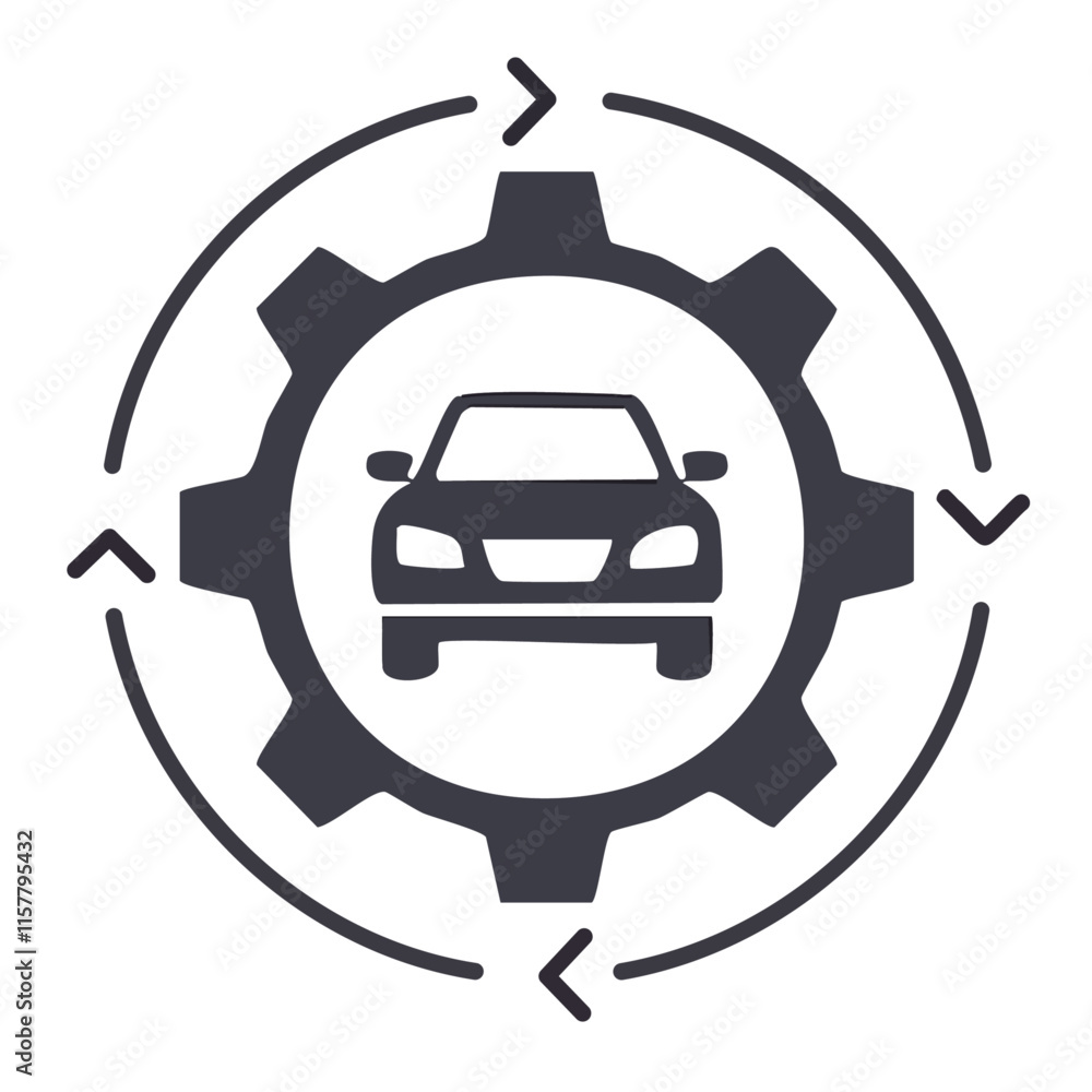 Fototapeta premium car repair icon illustration