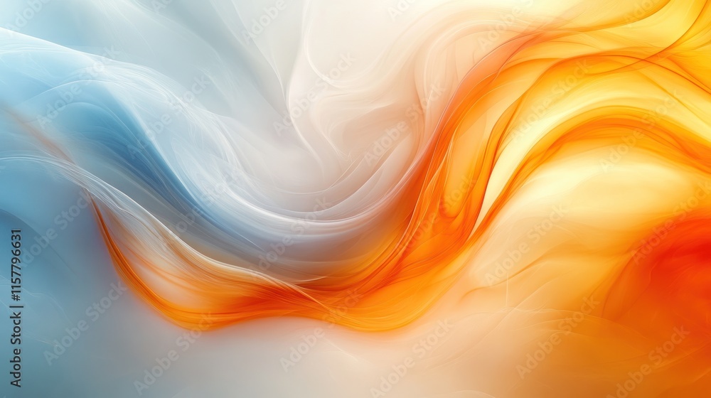 A vibrant abstract swirl of orange and blue hues creating a dynamic, fluid composition. A vibrant abstract swirl of orange and blue hues creating a dynamic, fluid composition.