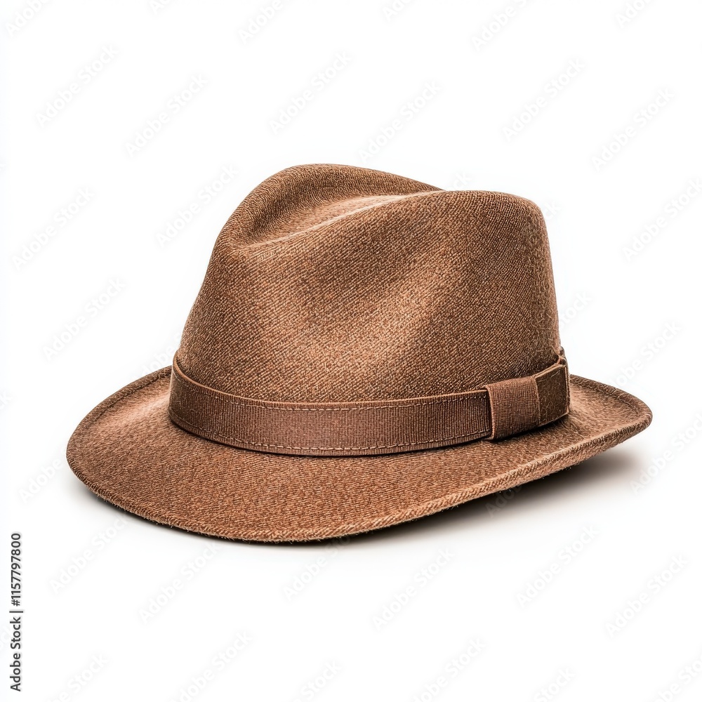 Stylish brown fedora hat, perfect for adding a touch of elegance to any outfit, suitable for various occasions. Stylish brown fedora hat, perfect for adding a touch of elegance to any outfit, suitable for various occasions.