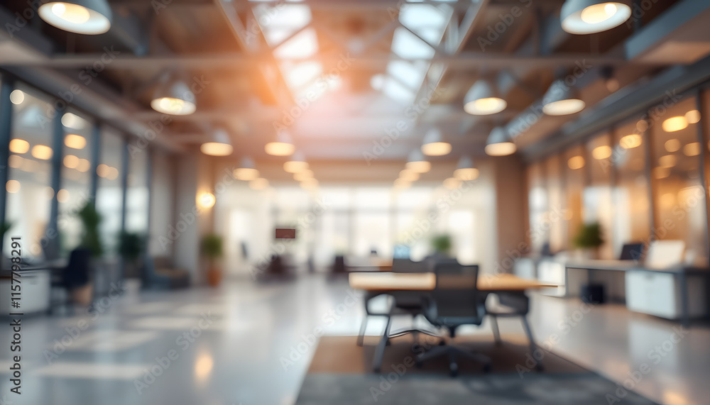 Blurred empty open space office. Abstract light bokeh at office interior background, crayon drawing. isolated with white highlights Blurred empty open space office. Abstract light bokeh at office interior background, crayon drawing. isolated with white highlights