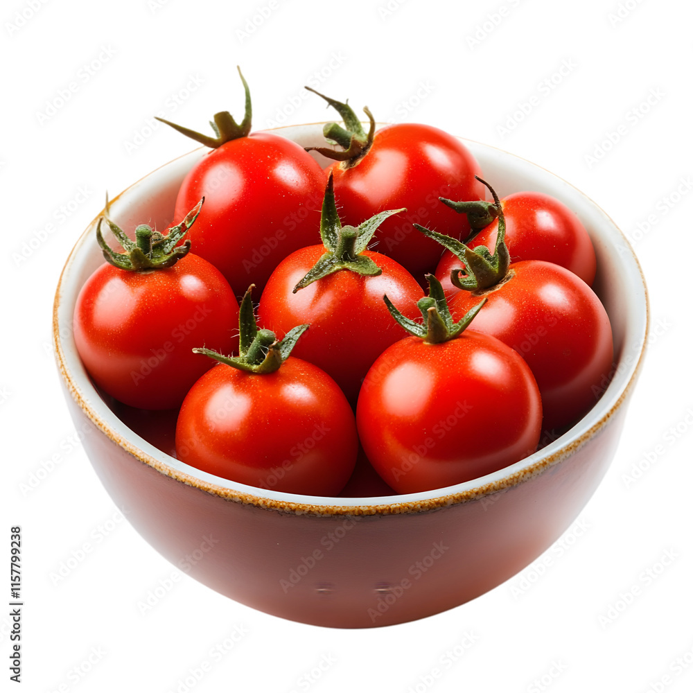Fresh Red Cherry Tomatoes in Bowl Healthy Food Cooking Ingredient Fresh Red Cherry Tomatoes in Bowl Healthy Food Cooking Ingredient