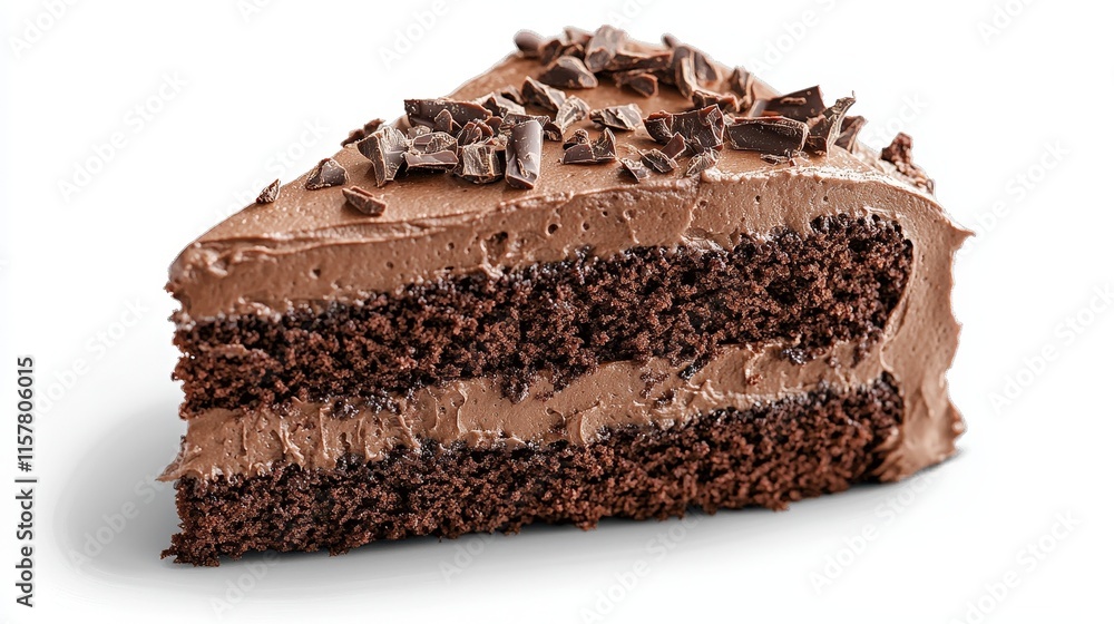Decadent Layered Chocolate Cake With Rich Frosting and Shaved Toppings Decadent Layered Chocolate Cake With Rich Frosting and Shaved Toppings