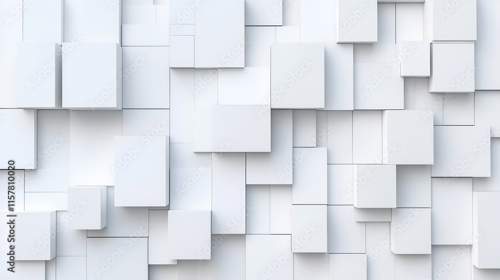 Clean Minimalist 3D Render: Abstract White Cube Texture Mockup. AI Generated Clean Minimalist 3D Render: Abstract White Cube Texture Mockup. AI Generated