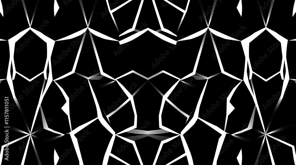 Abstract Monochrome Geometric Pattern Abstract Monochrome Geometric Pattern