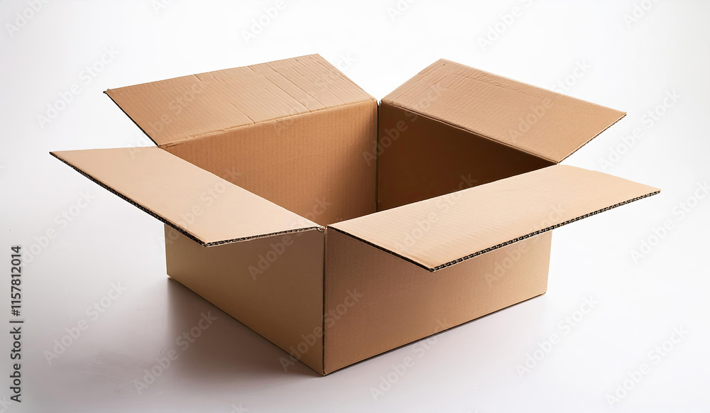 Cardboard box isolated on white background Cardboard box isolated on white background