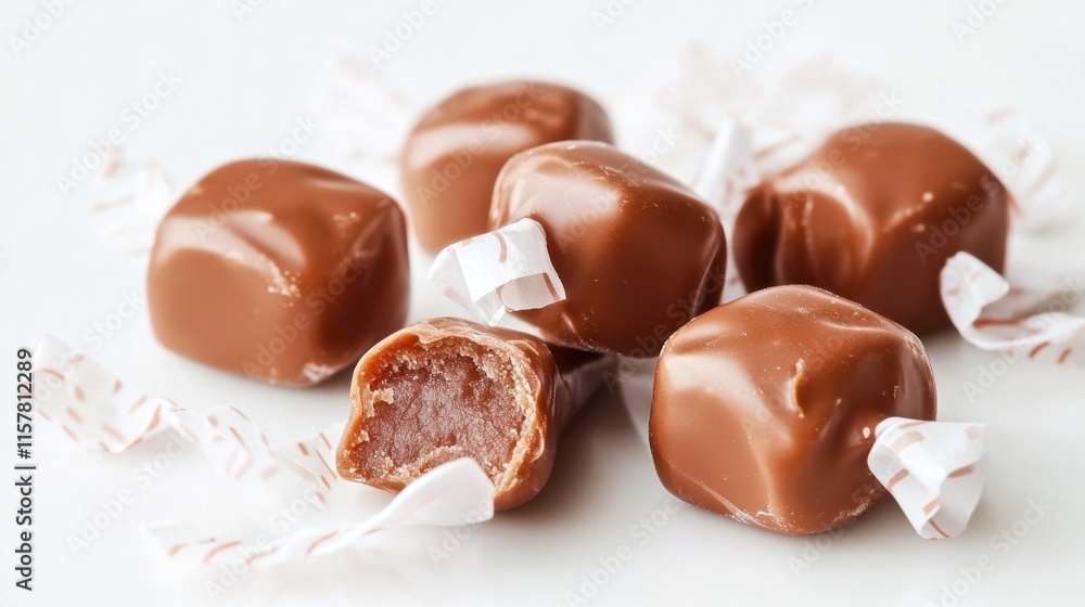 National Tootsie Roll Day Delicious chocolate caramel candies with wrappers in a tempting arrangement for dessert ideas National Tootsie Roll Day Delicious chocolate caramel candies with wrappers in a tempting arrangement for dessert ideas