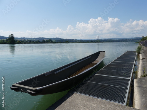 Boot am Klingnauer Stausee