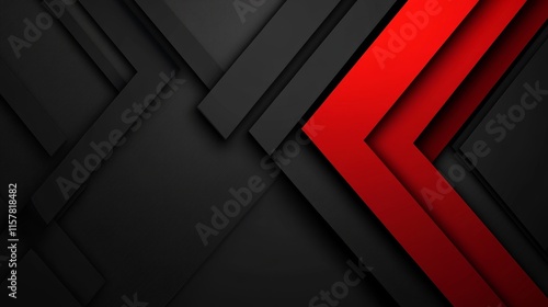 Abstract red and black geometric background