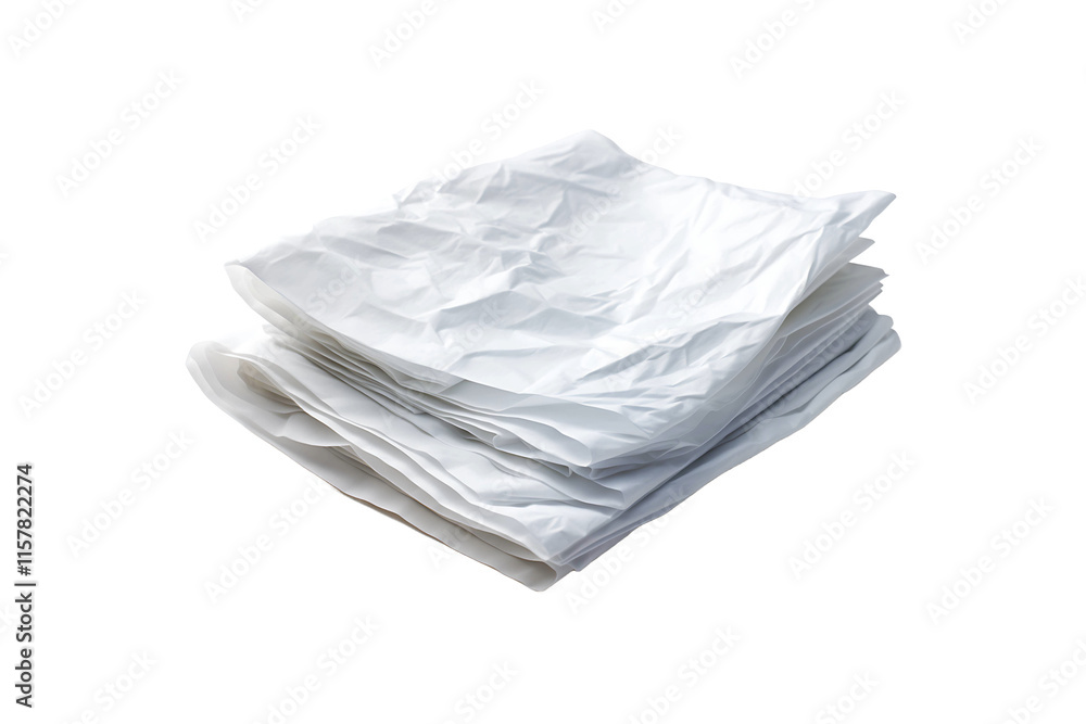 Tissue Paper isolated on transparent background. Tissue Paper isolated on transparent background.
