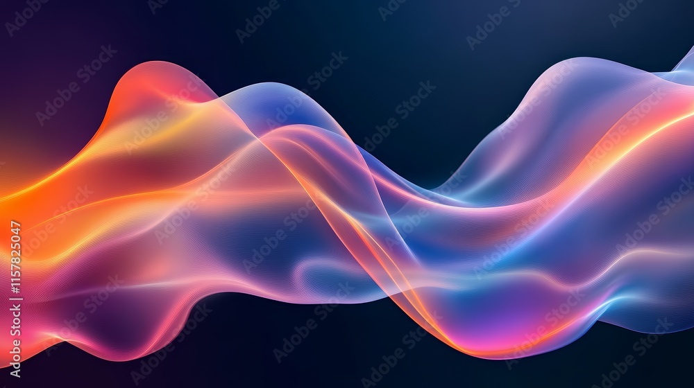 Fototapeta premium Abstract flowing colorful wave, energy, motion background