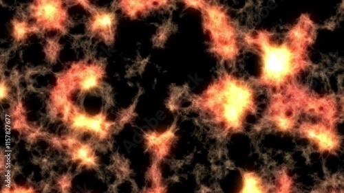 シンプルな「回転する炎」風のグラフィック背景素材