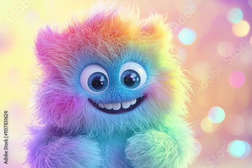 colorful cartoon monster