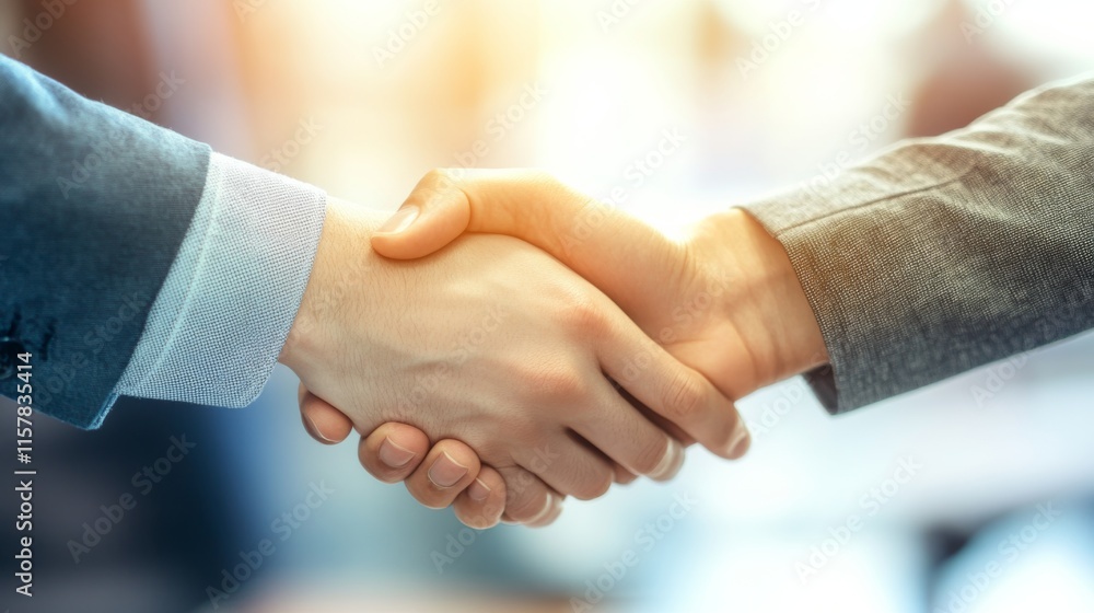 Business Partners Negotiating a Contract in Office Setting Business Partners Negotiating a Contract in Office Setting