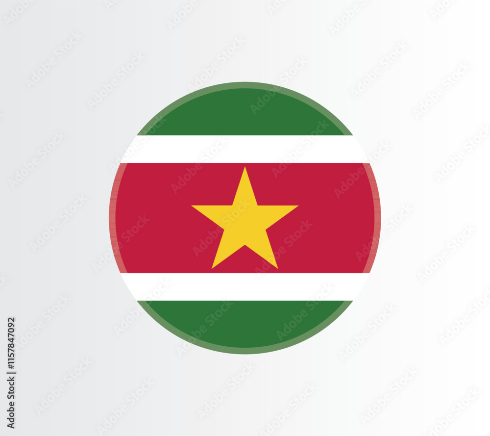 Suriname country flag concept with grunge design suitable for a logo icon design Suriname country flag concept with grunge design suitable for a logo icon design