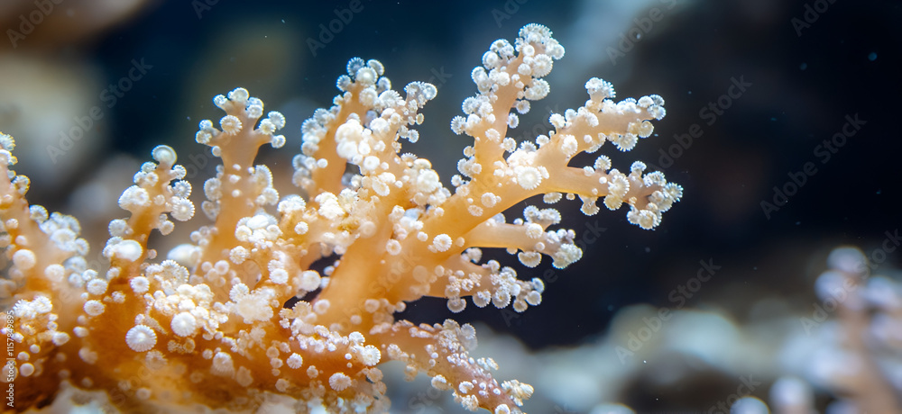 Fototapeta premium Beautiful corals, marine animals.