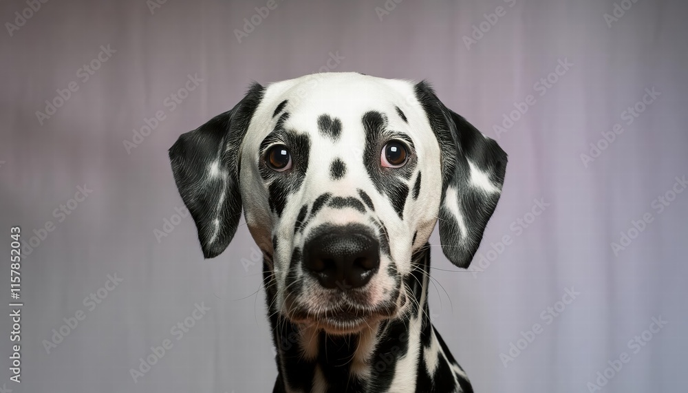 Surprised Dalmatian in Studio Portrait Capturing the Unique Expressions of Pets in Photography Surprised Dalmatian in Studio Portrait Capturing the Unique Expressions of Pets in Photography