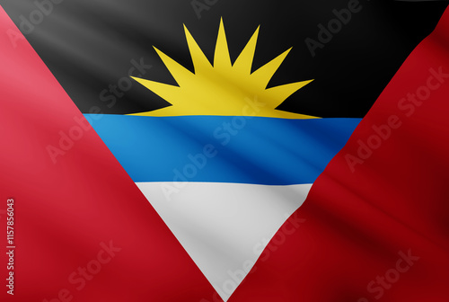 Waving flag of Antigua and Barbuda. National flag of Antigua and Barbuda background Free Download Waving flag of Antigua and Barbuda. National flag of Antigua and Barbuda background - GFXLoad