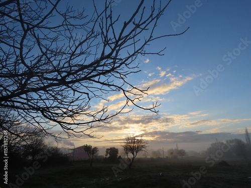 Beautiful view in the village