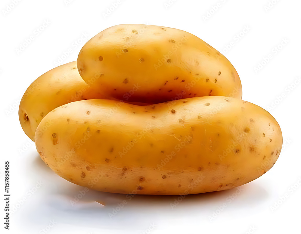 potato isolated on white background cutout potato isolated on white background cutout