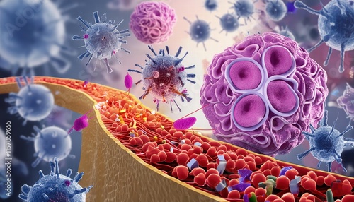 Exploring the Tumor Microenvironment Interactions Among Cancer Cells, TCells, and Nanoparticles in CancerAssociated Dynamics photo