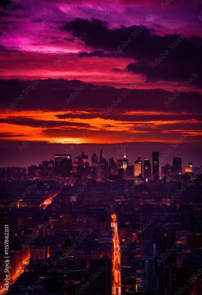 stunning city skyline sunset silhouetted landmarks creating vivid contrast colors shapes evening sky, aerial, architecture, art, background, beauty, breathtaking stunning city skyline sunset silhouetted landmarks creating vivid contrast colors shapes evening sky, aerial, architecture, art, background, beauty, breathtaking