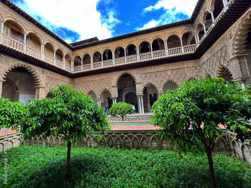 Obraz premium Travel photography of old town of Seville, Spain 