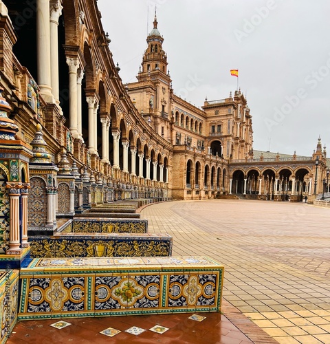 plaza de espana Travel photography of old town of Seville, Spain 