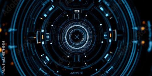 Futuristic Jarvis Interface: A Digital World Unveiled photo