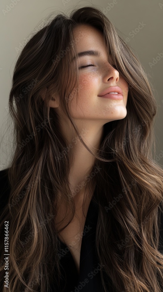 Captivating Woman with Effortless Elegance Captivating Woman with Effortless Elegance