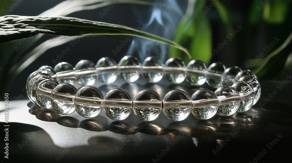 Crystal Bracelet with Smoky Sage Demagnetizing Crystal Bracelet with Smoky Sage Demagnetizing