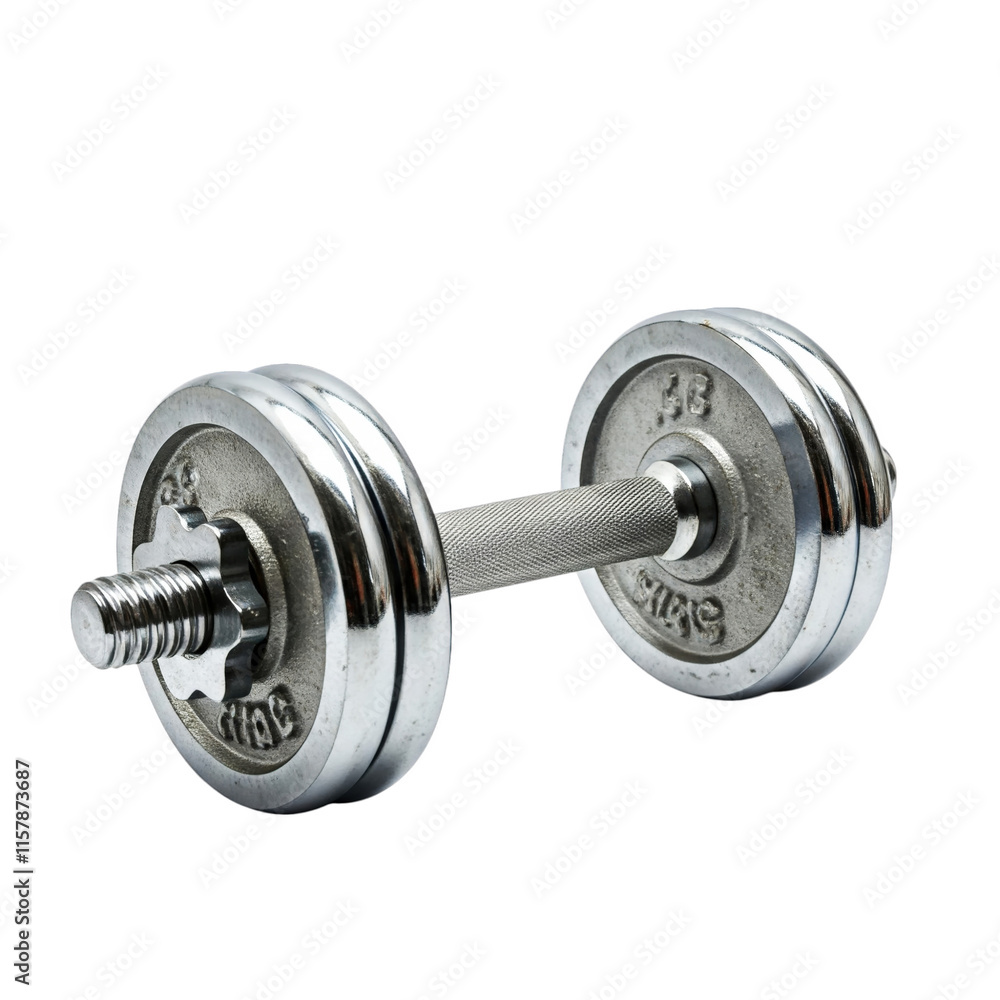 Naklejka premium Collapsible dumbbell isolated on transparent background png
