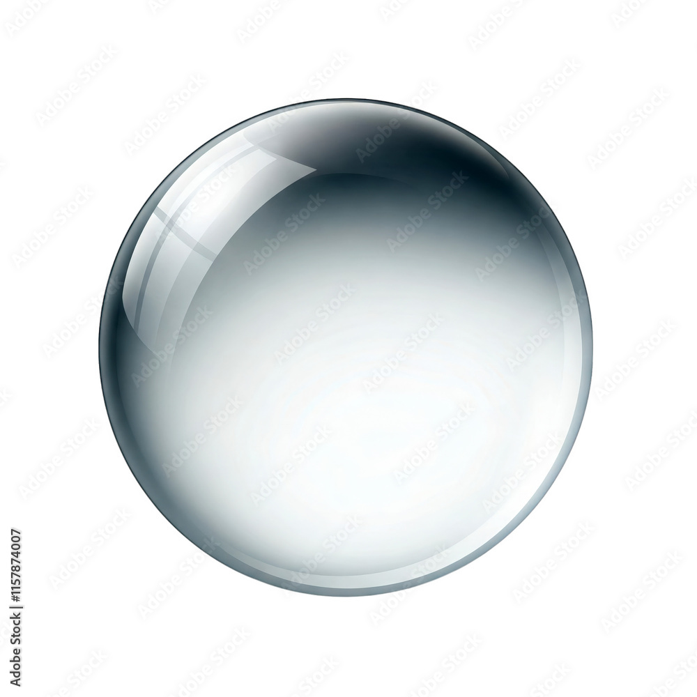 Glass ball isolated on transparent background png Glass ball isolated on transparent background png
