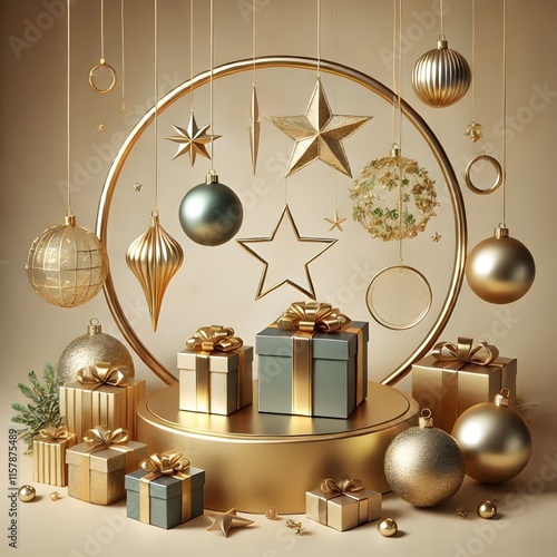 Charming Christmas Gift Boxes with Ribbon