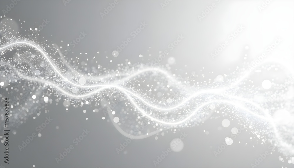 A serene and ethereal image depicting a mesmerizing field of shimmering particles, undulating like waves across a soft, luminous surface
A serene and ethereal image depicting a mesmerizing field of shimmering particles, undulating like waves across a soft, luminous surface