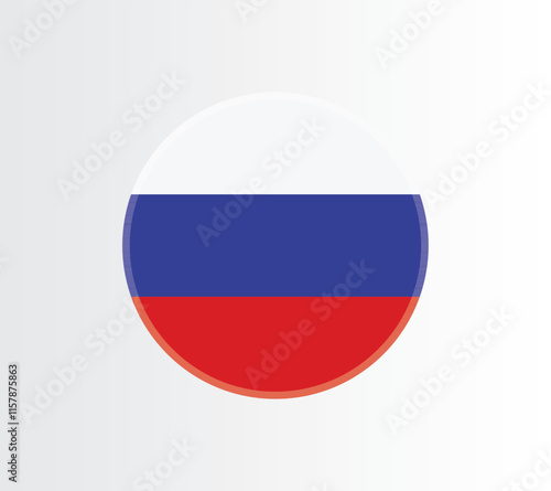 Russia country flag concept with grunge design suitable for a logo icon design	 photo