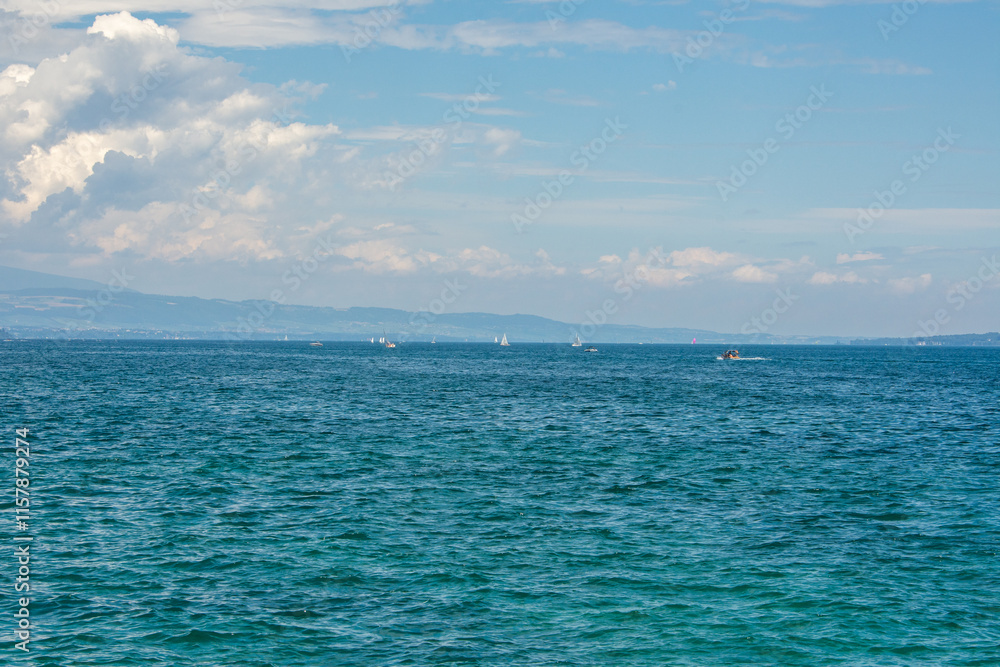 Fototapeta premium le lac Léman en été