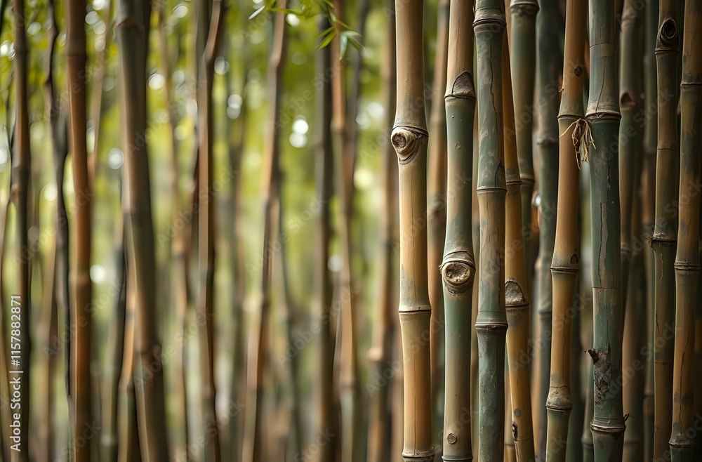 Fototapeta premium Wabi-Sabi Bamboo Forest Scene