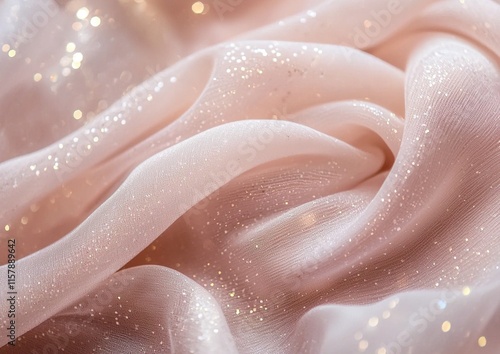 background of soft silk and bokeh of light