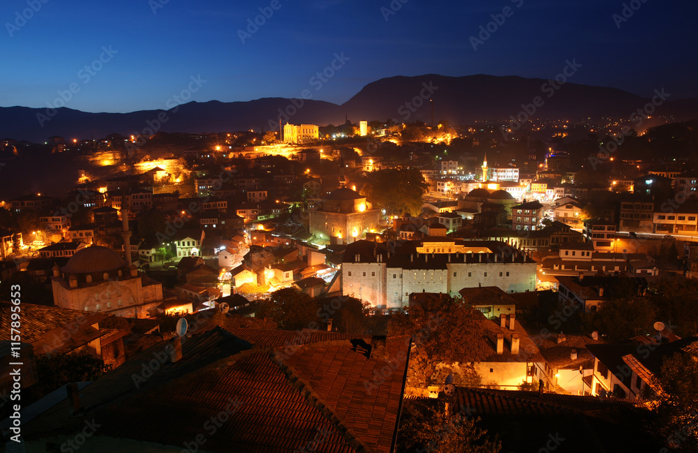 Obraz premium Safranbolu is one of the Ottoman cities of Turkey. The oldest surviving Ottoman houses are here. It is protected by UNESCO.