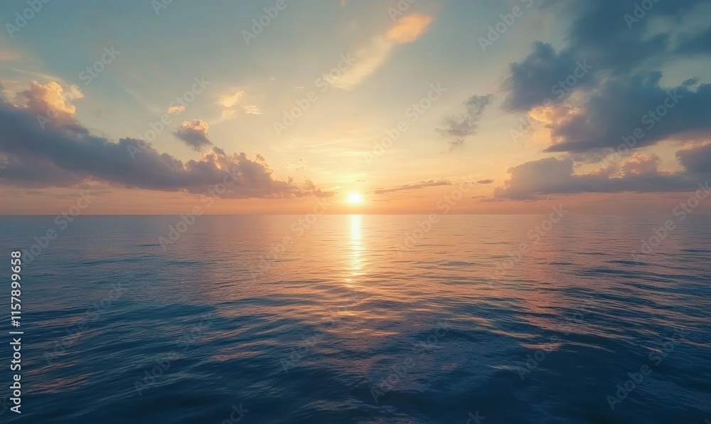 Naklejka premium Background of calm ocean or sea water