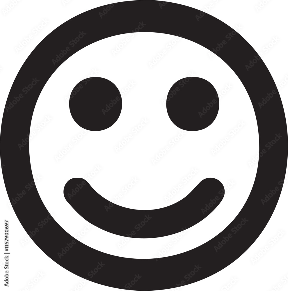 A cheerful and friendly smiling face icon, perfect for conveying happiness, joy, or positivity in various designs. This simple image is ideal for use in apps, websites, and promotional materials. A cheerful and friendly smiling face icon, perfect for conveying happiness, joy, or positivity in various designs. This simple image is ideal for use in apps, websites, and promotional materials.