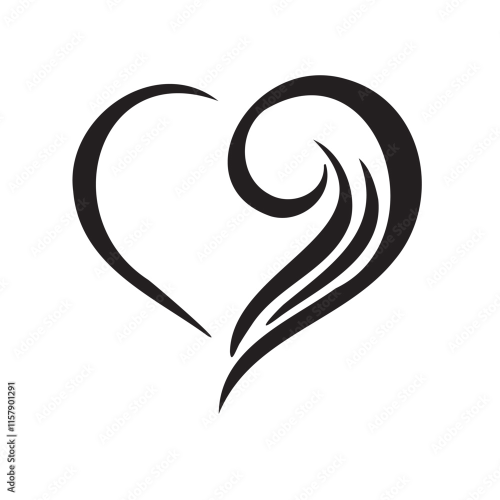 A simple and modern heart icon with clean lines, symbolizing love, care, and passion. Perfect for Valentine's designs, healthcare themes, and romantic projects in both digital and print media. A simple and modern heart icon with clean lines, symbolizing love, care, and passion. Perfect for Valentine's designs, healthcare themes, and romantic projects in both digital and print media.