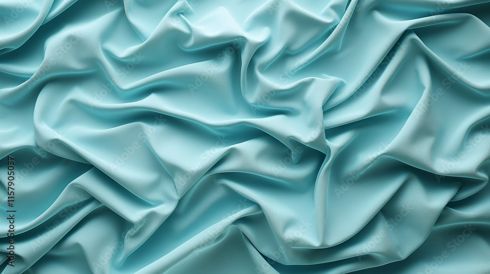 Obraz premium charming turquoise fabric texture background