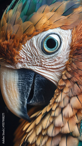 Close-up of a Colorful Parrot