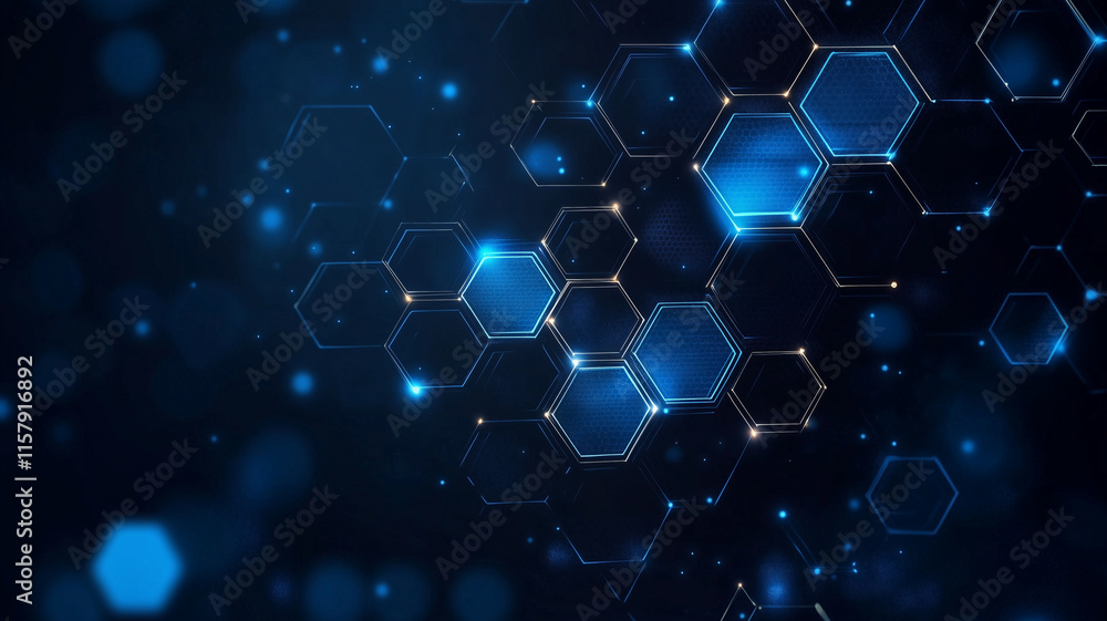 Futuristic Hexagonal Grid Background with Blue Glow and Digital Technology Theme, business/ technology background, powerpoint presentation, web banner design Futuristic Hexagonal Grid Background with Blue Glow and Digital Technology Theme, business/ technology background, powerpoint presentation, web banner design
