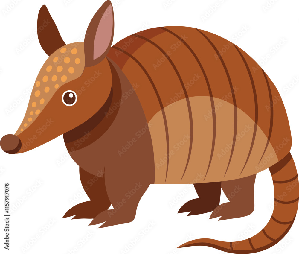 Armadillo illustration on White Background Armadillo illustration on White Background
